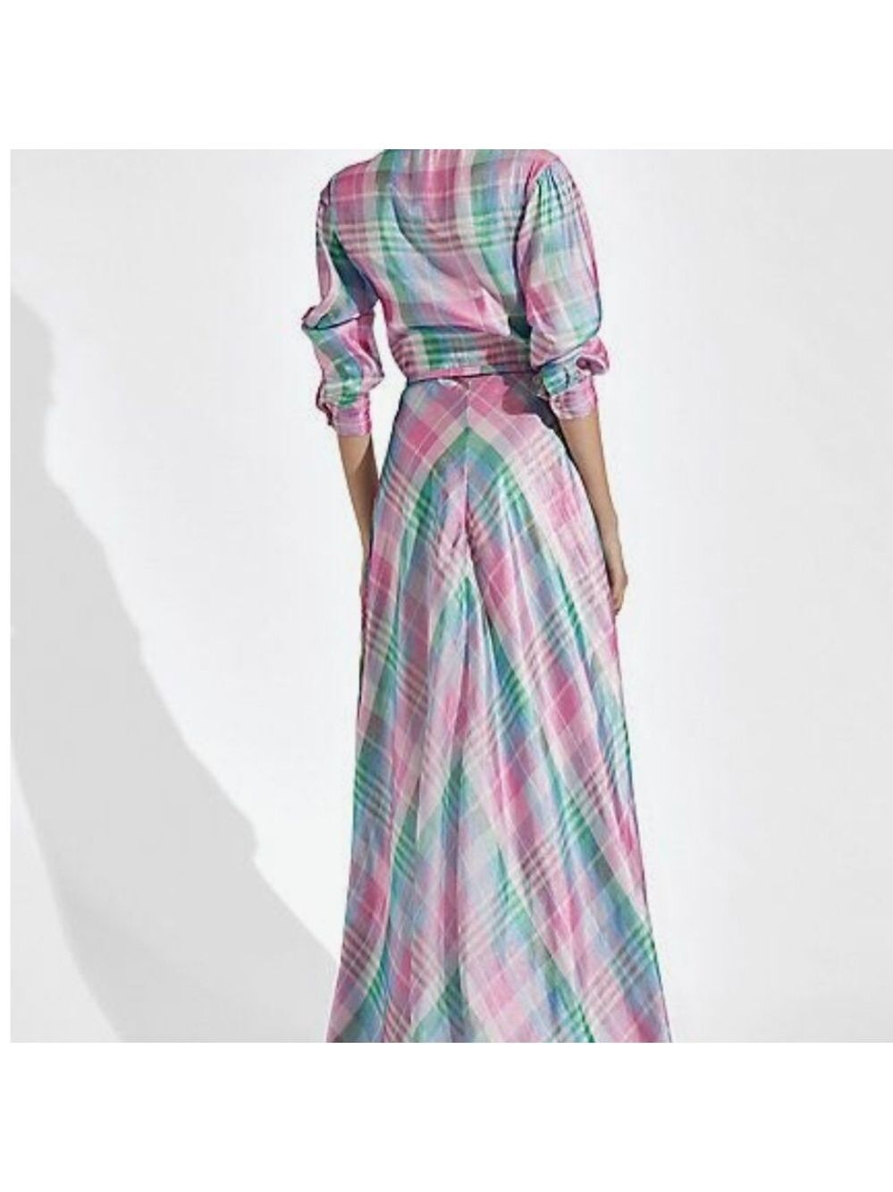 Ralph Lauren Purple Label Taylah Madras Evening Dress - Picture 3 of 13